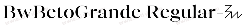 BwBetoGrande Regular字体转换